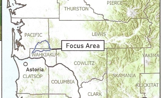 Grays River watershed map.