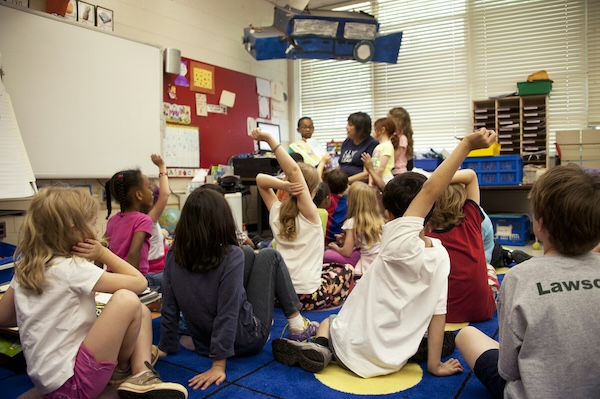 Classroom with students.