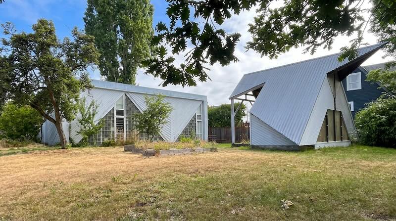 Modernist bungalows.