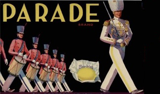 Illustration of parade marchers